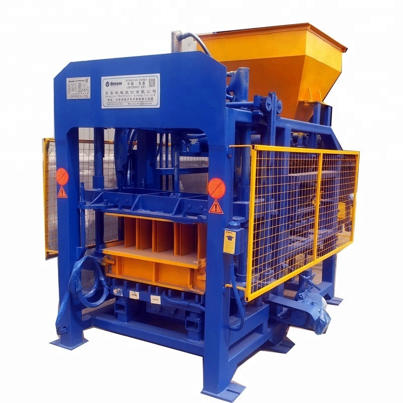 Hydraulic brick making machine QT4-15 simple block making machine block making machinery