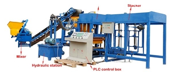 Brick making machinery QT4-15 brick machine making automatic machines for making concrete blocks making machine