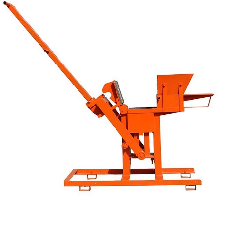 Small manual clay soil interlocking brick making machine QTS2-40 clay block machine manual compressed earth blocks machines