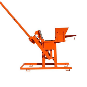 Small manual clay soil interlocking brick making machine QTS2-40 clay block machine manual compressed earth blocks machines