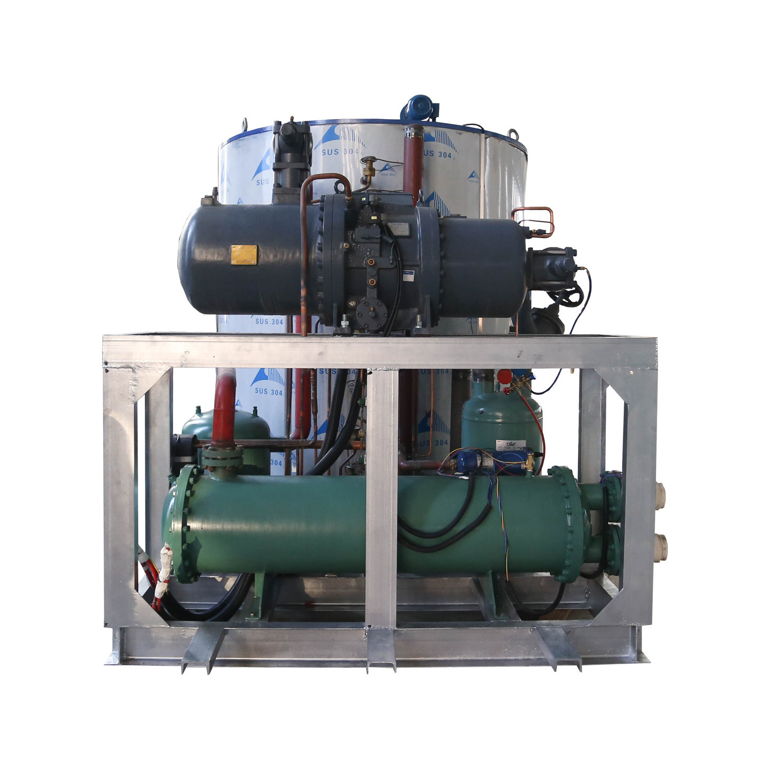 5TON Salt water/seawater/marine flake ice machine used in fishing boat