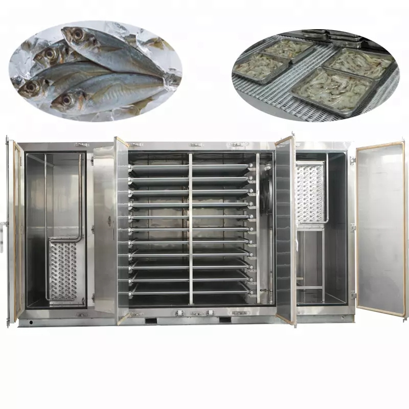 1000kg Semi Contact Plate Freezer for Seafood Block Freezing