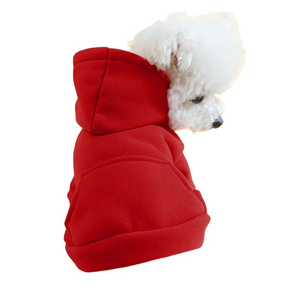 Hot selling warm and Hooded  pet  dogs  cats  Hoodies sweatshirt