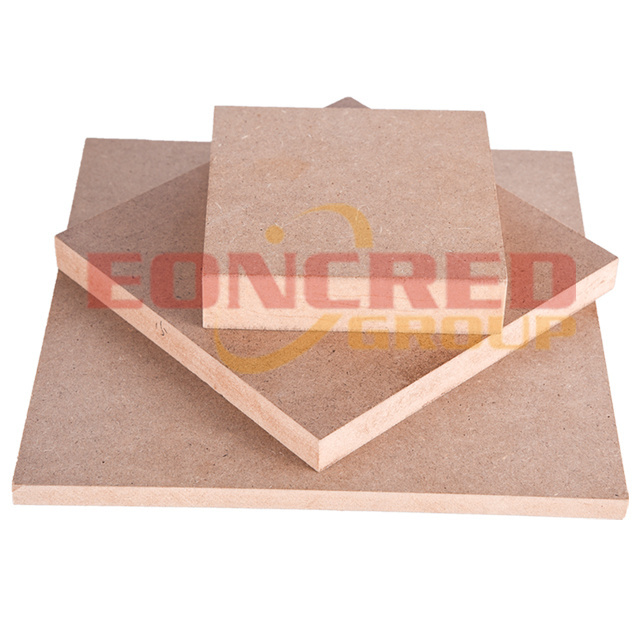 Linyi Factory 18mm MDF Board Raw Plain Wood Fiber Material and Indoor Usage plain/raw MDF/HDF board 1220*2440mm