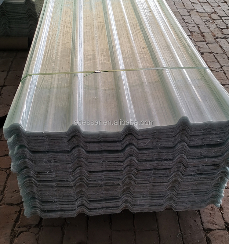 FRP clear sheet / fiberglass corrugated roofing panels with stable quality