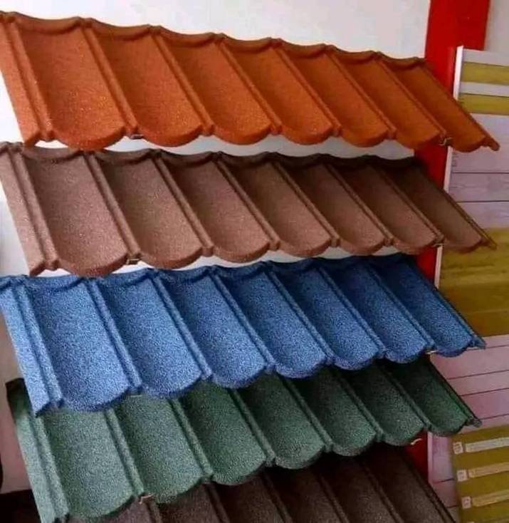 Shingles Tiles 0.4mm Thickness Stone Coated Aluminium Zinc Steel Roofing Sheet Stone Metal Coated Roof Tile