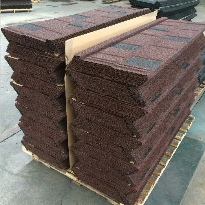 Wear Resisting Plastic Roof Tile Stone Coated  Metal Roof Tile Synthetic Resin Roof Tile