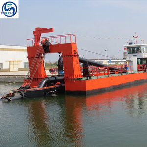 Large size34 inch 3500cbm/h  sand cutter suction dredger floating crane barge for sale