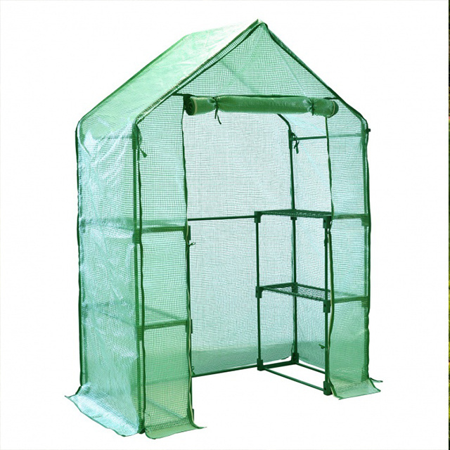 Hot Sale Household Mini 4 TIER Portable Greenhouse Garden Yard Plastic PE Cover galvanized tube In Greenhouses For Garden