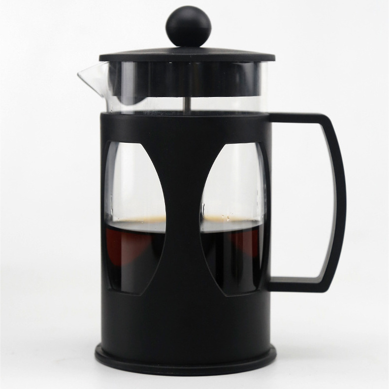 PP Plastic Heat Resistant Glass Portable Coffee French Press Coffee Maker With Stainless Steel Filter Coffee French Press