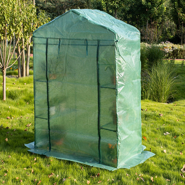 Hot Sale Household Mini 4 TIER Portable Greenhouse Garden Yard Plastic PE Cover galvanized tube In Greenhouses For Garden