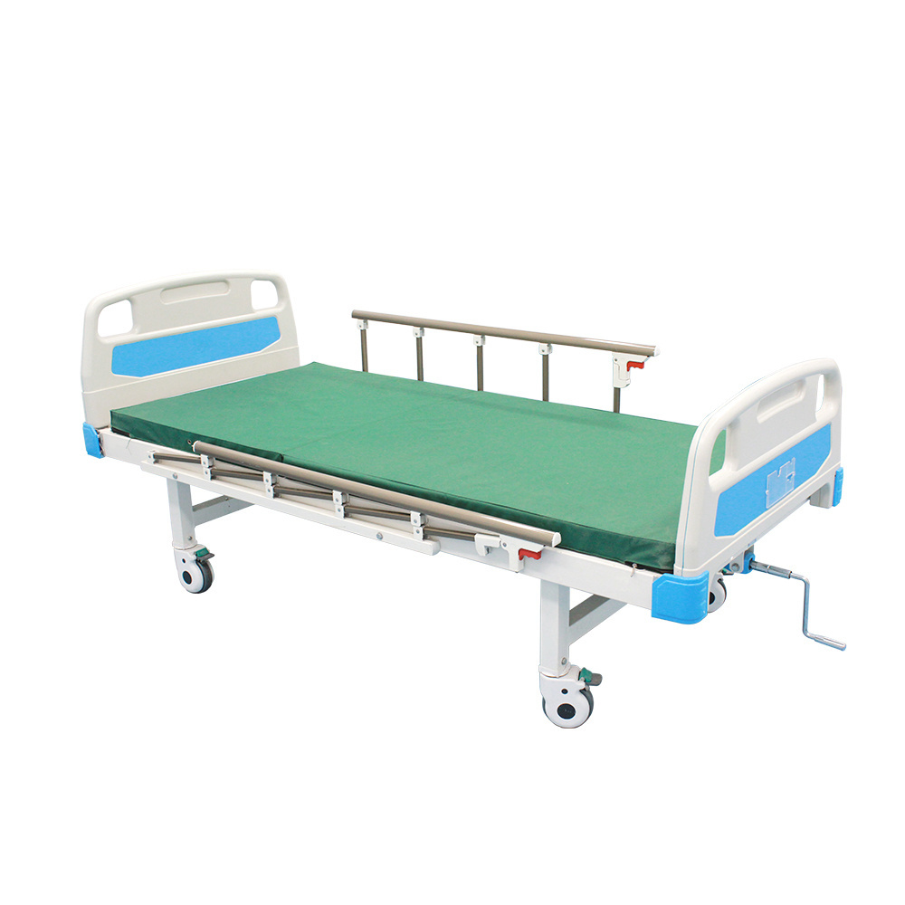 Hospital Furniture Single Crank Manual Hospital Bed Thickened Aluminum Alloy Medical Hospital Bed