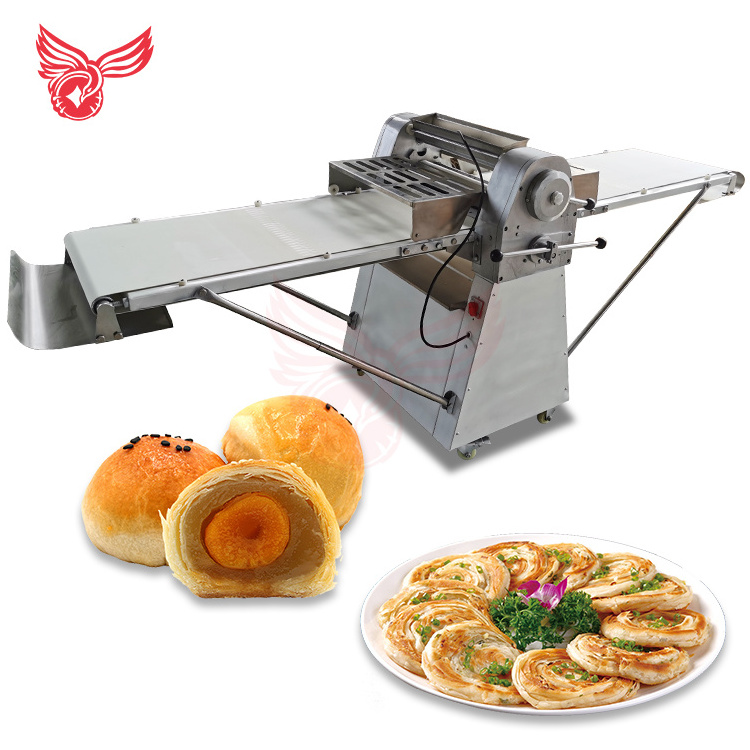 Commercial Pastry Food Pizza Noodles Dough Sheeter Machine/Croissant Production Line Snack Making Bakery Machine Dough Sheeter