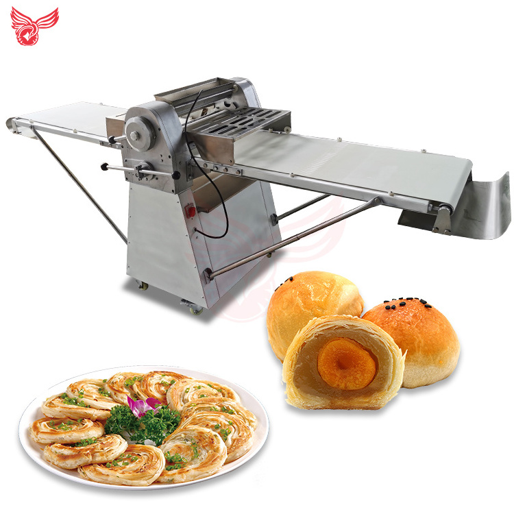 Commercial Pastry Food Pizza Noodles Dough Sheeter Machine/Croissant Production Line Snack Making Bakery Machine Dough Sheeter