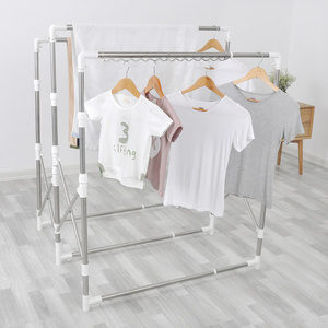 Triple Connective function cloth stand hanger for home use