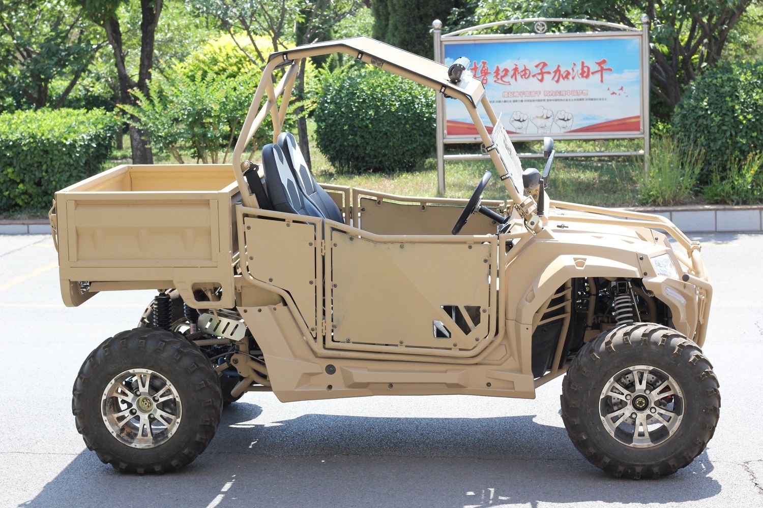 Fangpower high quality 400cc go carts gas powered 2 seat dune buggies farm utv utility vehicle