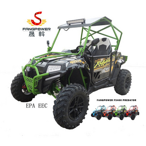 Fang power off road steel frame 2 seat side by side 400cc UTV quad bike with EPA CE EEC