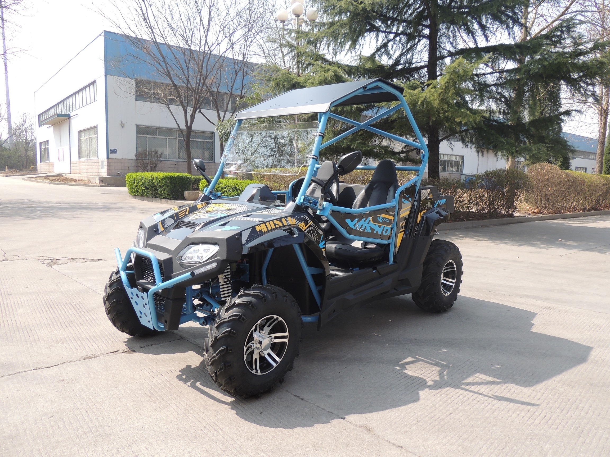 Fangpower utility side by side  cuatrimoto 4x4  gas powered  4 wheelers  utvs  atv 250cc quad bikes for kids