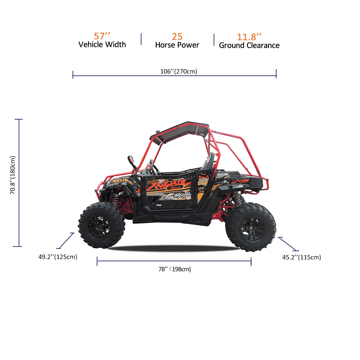 Fangpower EURO5 EFI 300 400 500cc 4x4 atv cuarimoto road legal quad bikes dune buggy SSV UTV for sale