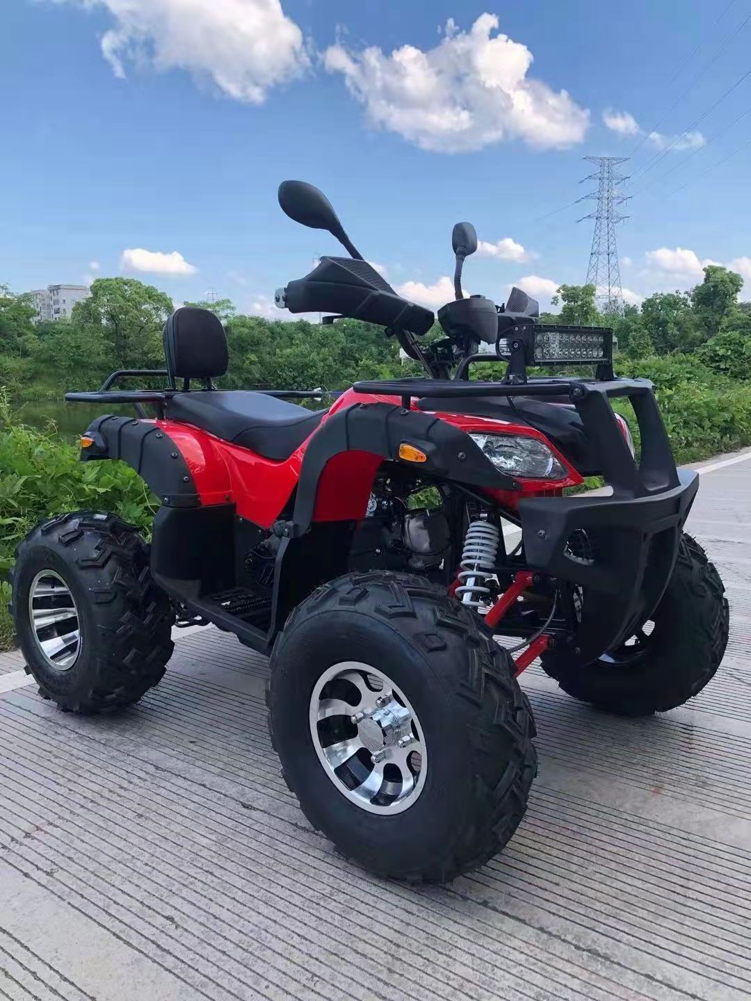 Optional atv accessories cheap quad bike atv 200cc 150cc 125cc 4 stroke motorcycle 4 wheels four wheeler automatic atv