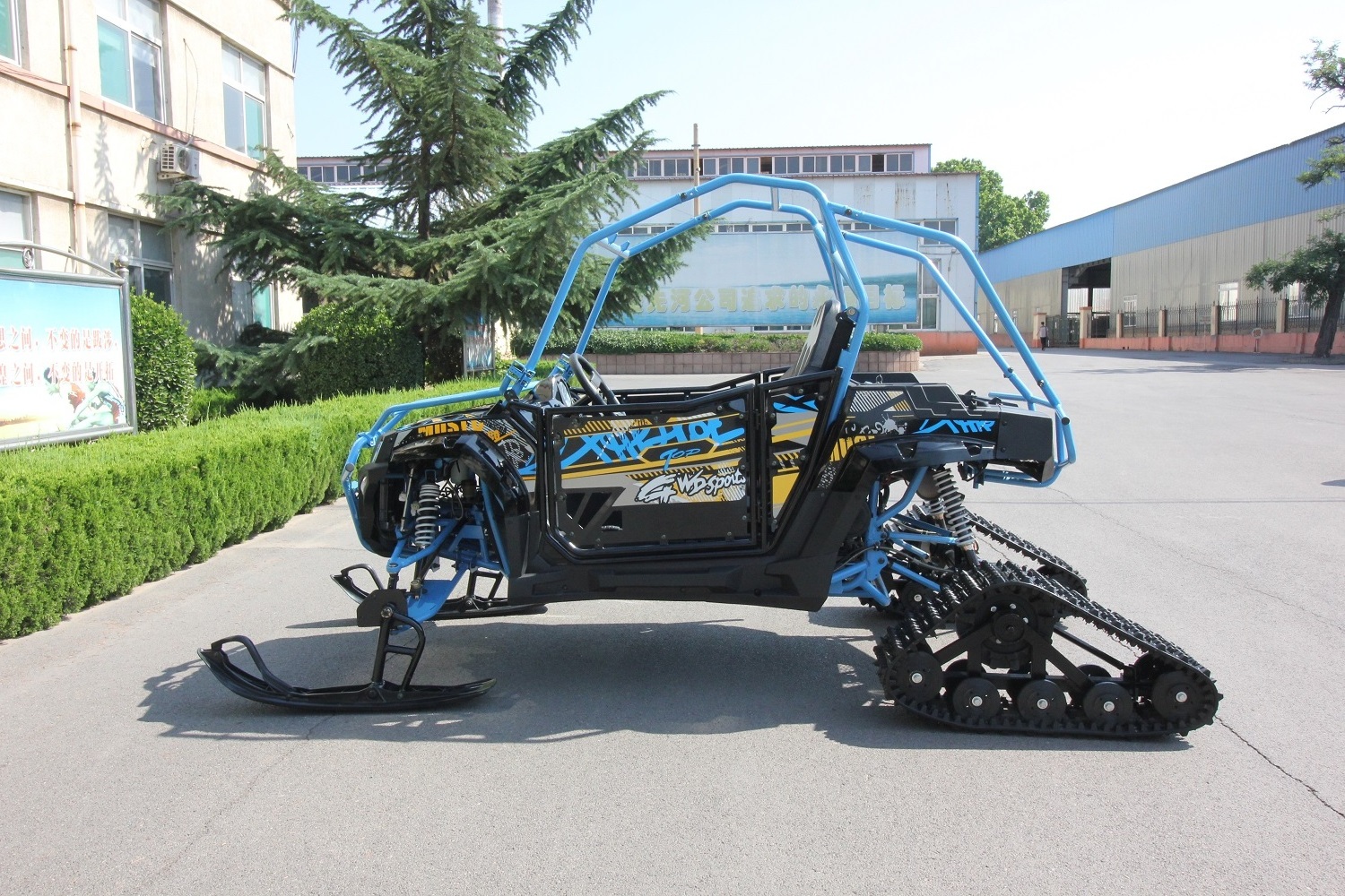 Hot sale cheap Winter 400cc petrol snowmobile 2 seat UTV dune buggy