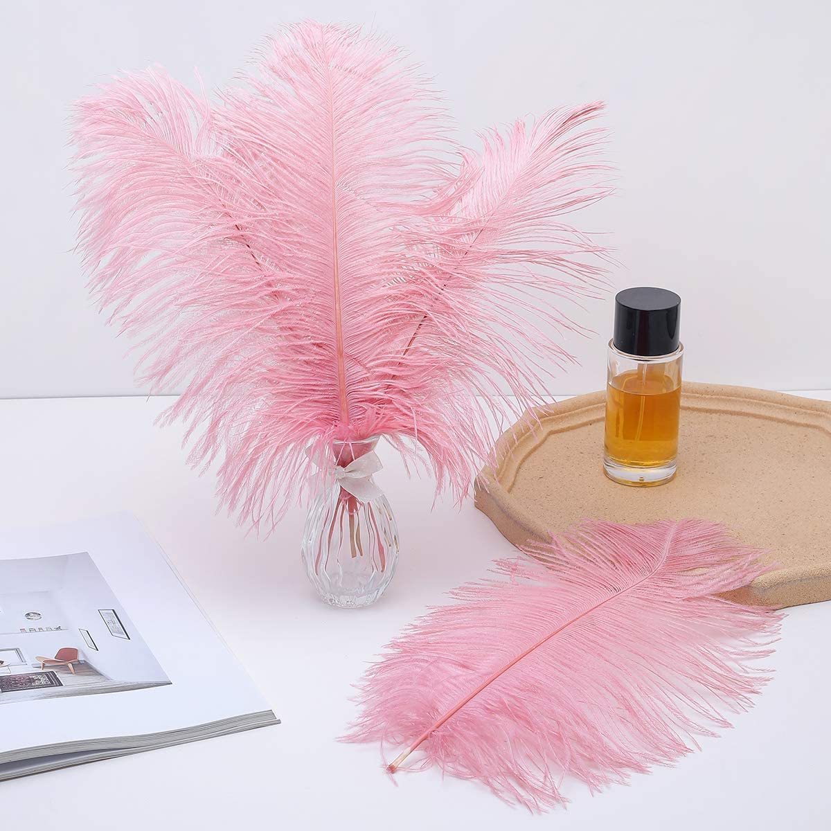 Natural Luxury Ostrich Feathers for Wedding Party Centerpiece Flower Arrangement and Home Decoration