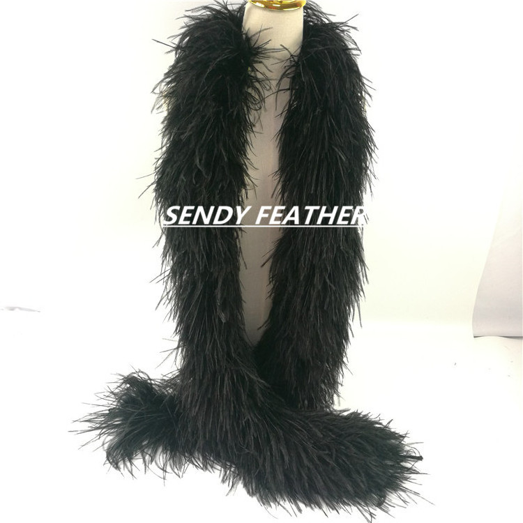 Factory Supply Best-Selling Handcraft 100% Feather Deluxe Feather Boa 10 ply Ostrich Feather Boa for Party Dress Carnival