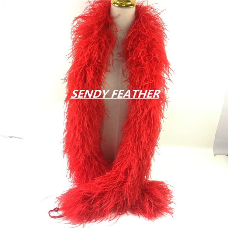 Factory Supply Best-Selling Handcraft 100% Feather Deluxe Feather Boa 10 ply Ostrich Feather Boa for Party Dress Carnival