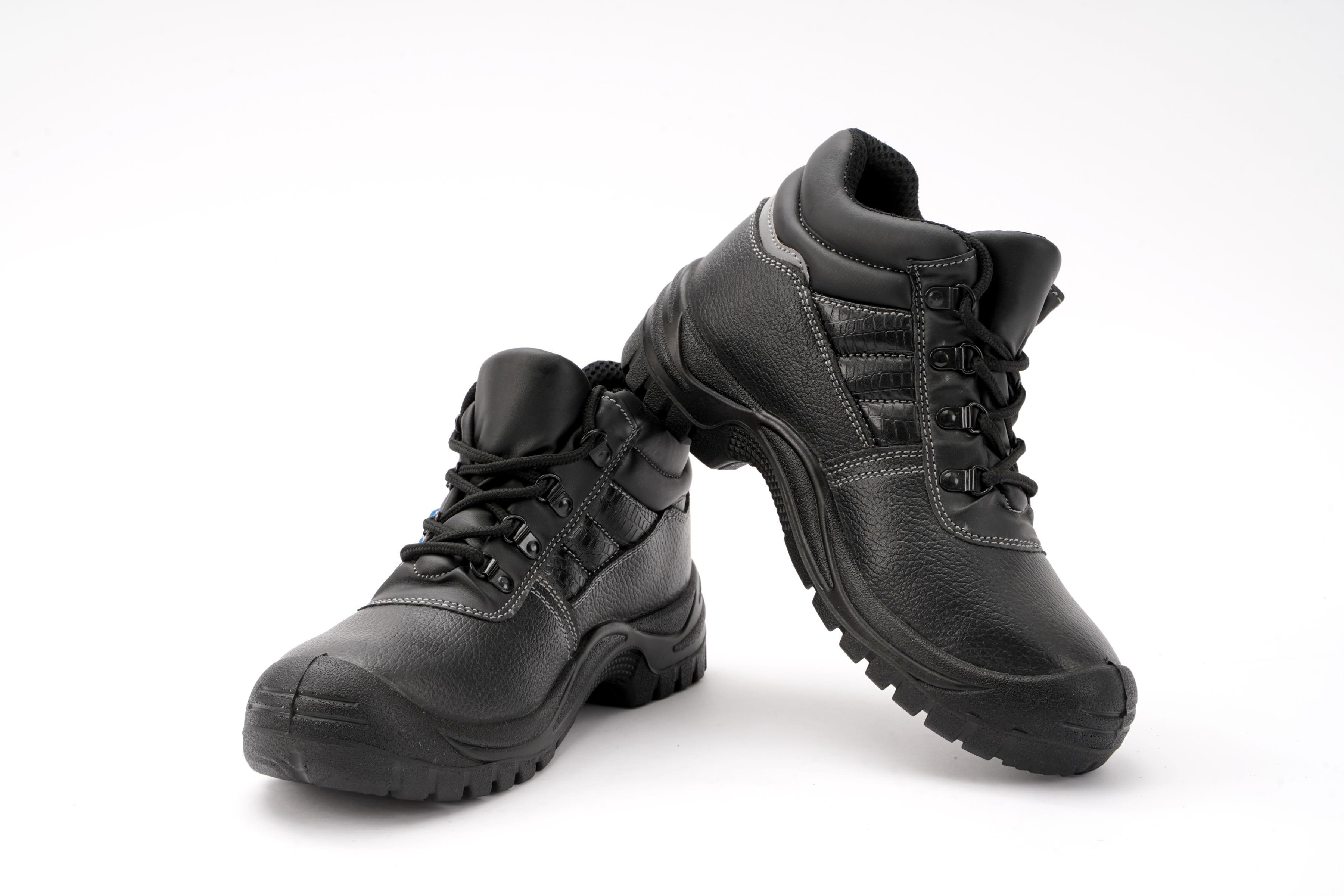 PU Outsole Heavy Duty Safety Shoes Steel Toe Mining Work Boots For Men Construction Boots