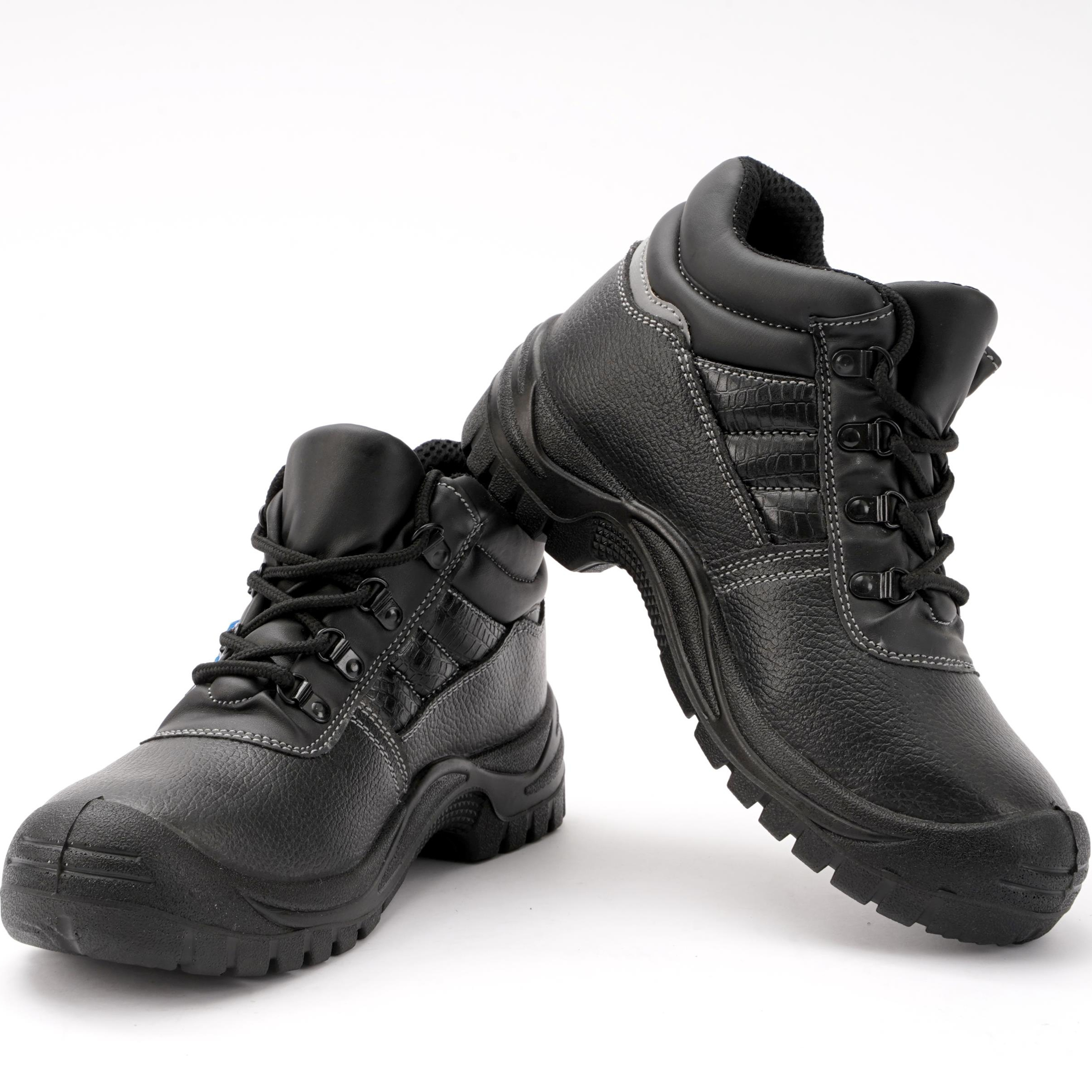 PU Outsole Heavy Duty Safety Shoes Steel Toe Mining Work Boots For Men Construction Boots