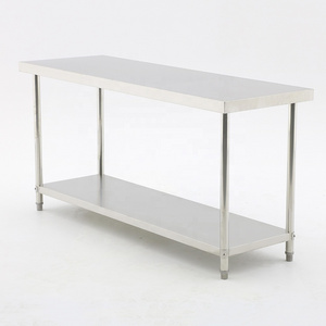 Wholesale stainless steel work bench table stainless steel prep table with under shelf