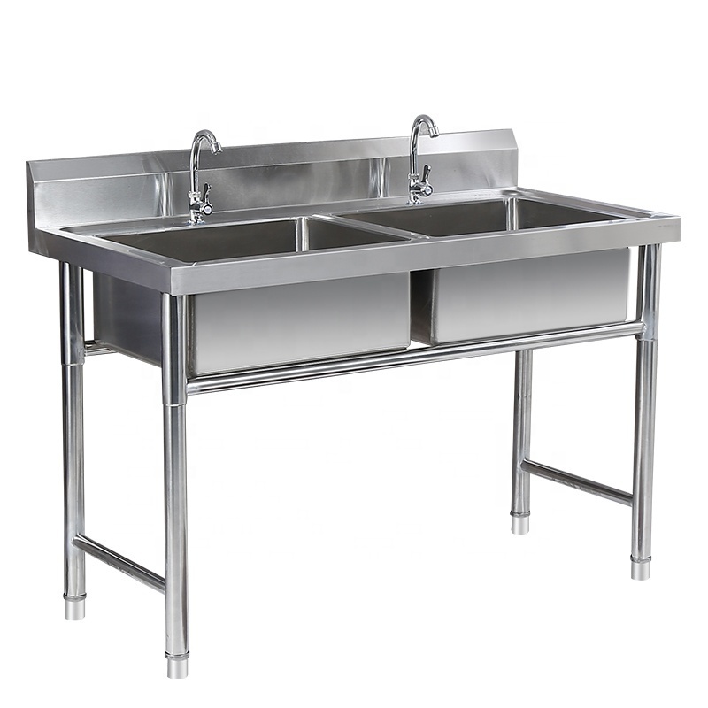 201/304 Commercial stainless steel kitchen sinks Durable kitchen sink triple bowls