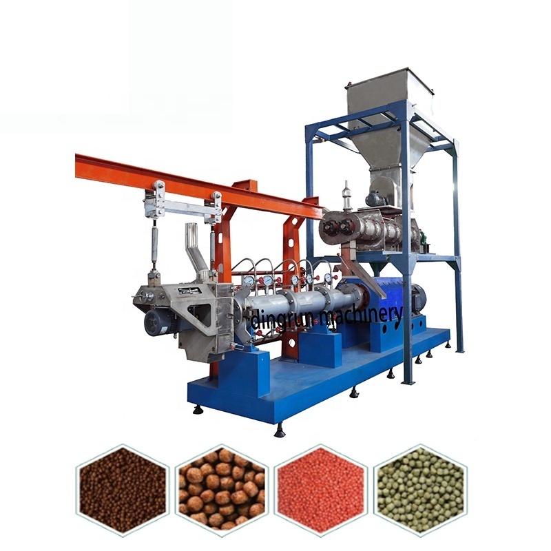 extruder for floating food fish pallet stainless steel sinking aquatic trout fish feed production line machinery machine