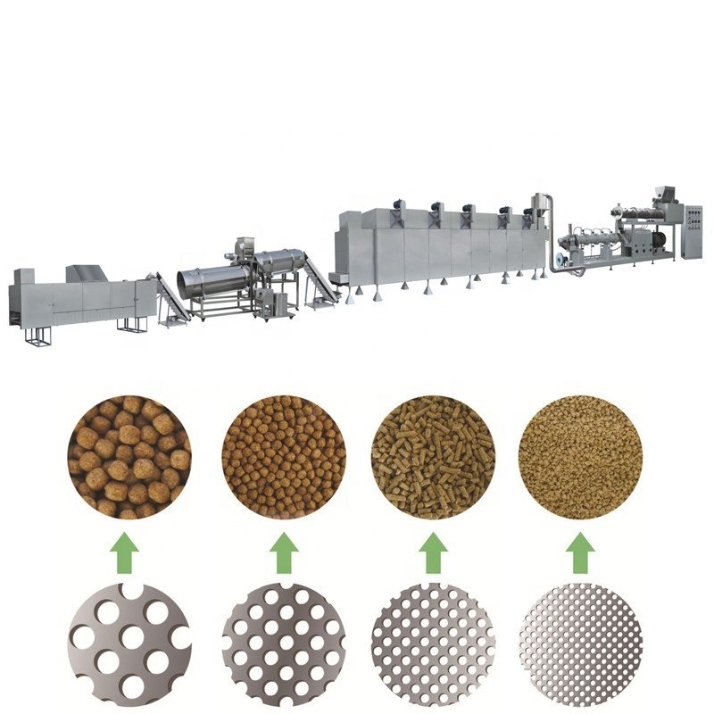 200kg per hour floating fish feed production line and grinder trout fish food machine