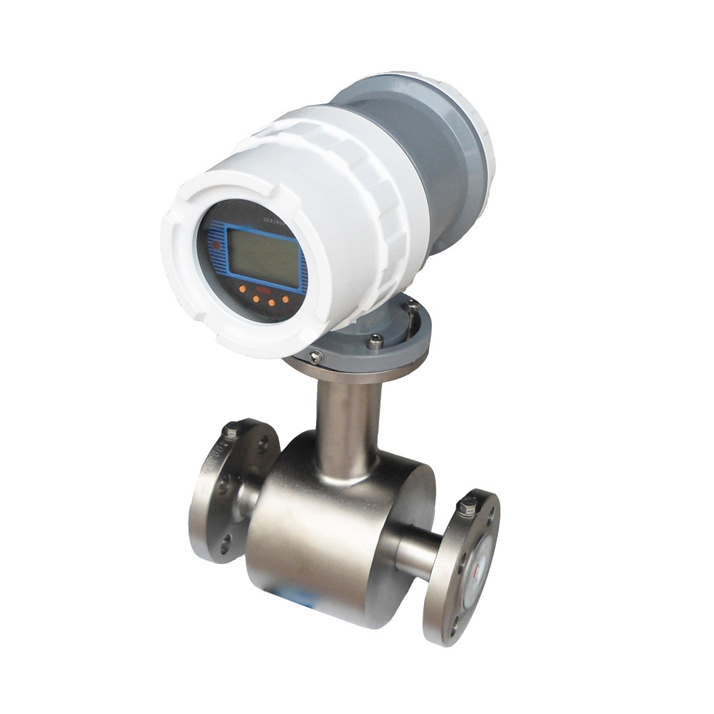 RS485 Electromagnetic Magnetic Flowmeter 2 4 8 Inch Pipeline Liquid Oil Sewage Split Digital Water Flow Meter