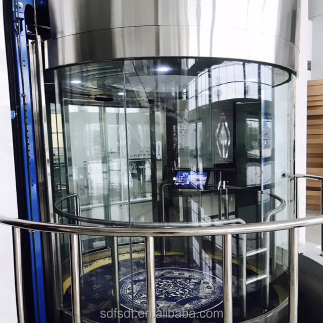 1-3 Person Home Lift Customize Domestic Circular Elevator