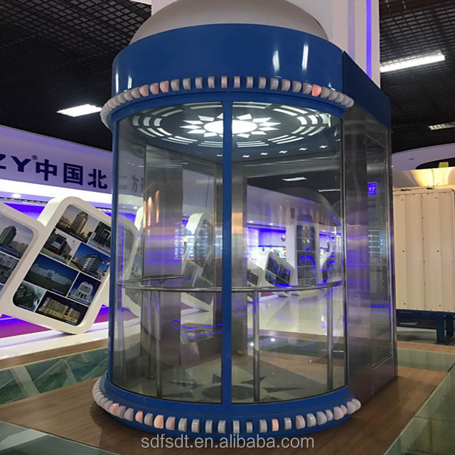 1-3 Person Home Lift Customize Domestic Circular Elevator