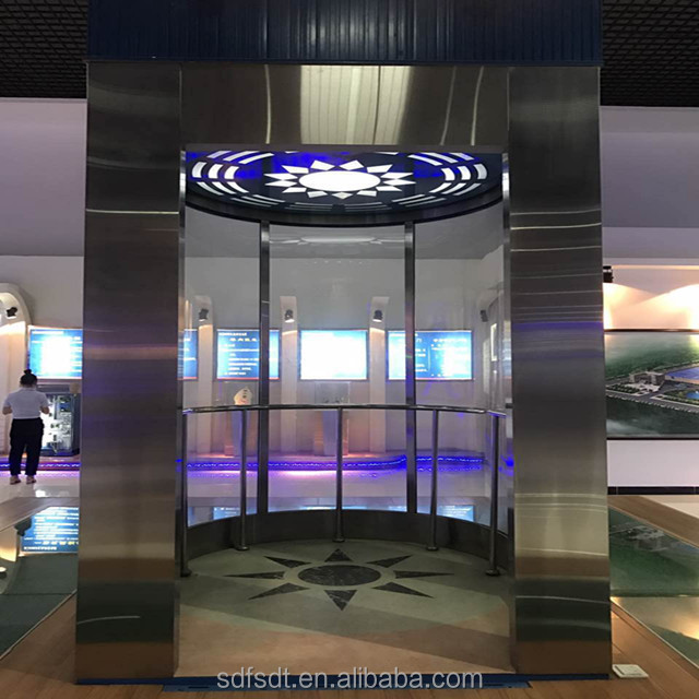 1-3 Person Home Lift Customize Domestic Circular Elevator