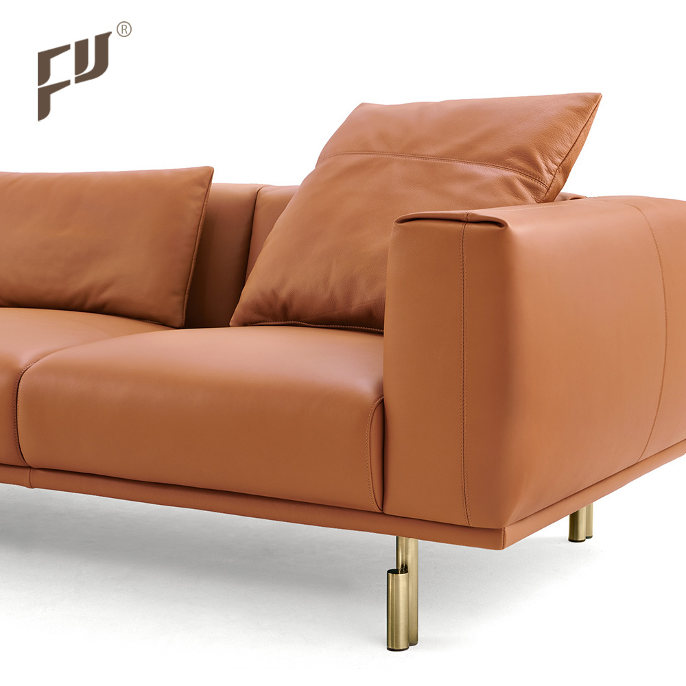 2022 Furicco Sales Promotion Living Room Furniture Sofas Modern Luxury House Furniture 2+3 Genuine Leather Sofa Set