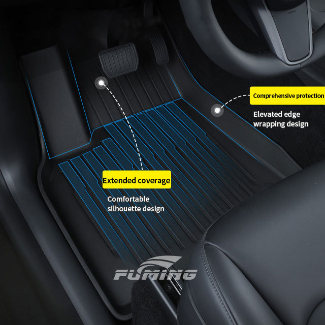 XPENG car interior installation TEP floor mat upgraded waterproof and anti slip wear-resistant car mat