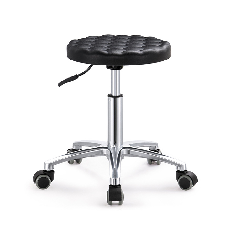 SIDI brand 360 degree soft swivel Anti Static black PU foam ESD chair with wheels