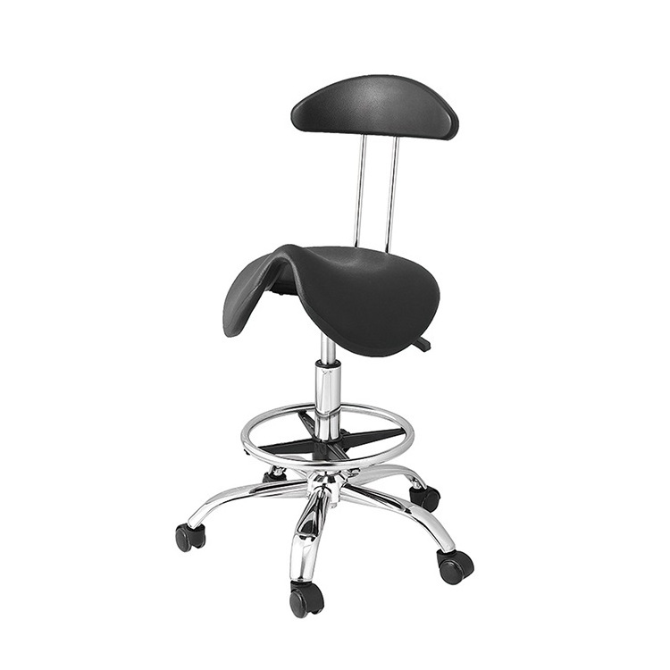 Laboratory chair furniture spare parts saddle PU foam seat for lab chair