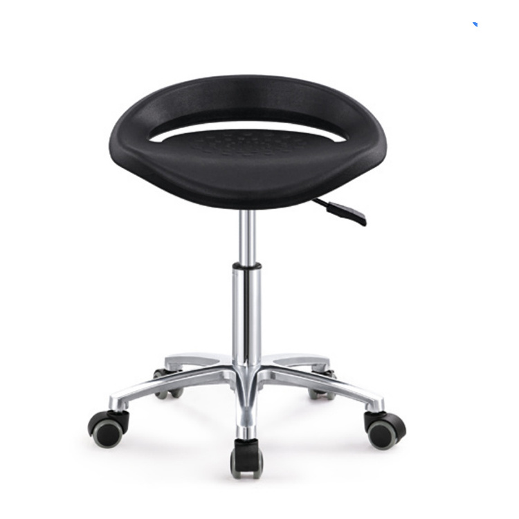 SIDI brand 360 degree soft swivel Anti Static black PU foam ESD chair with wheels