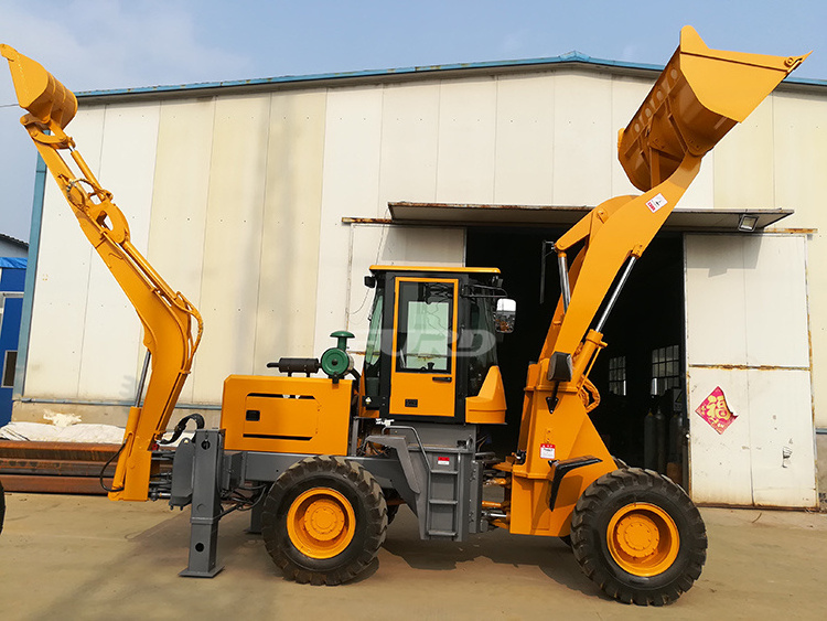 Easy operation mini 4x4 small wheel backhoe loader sale