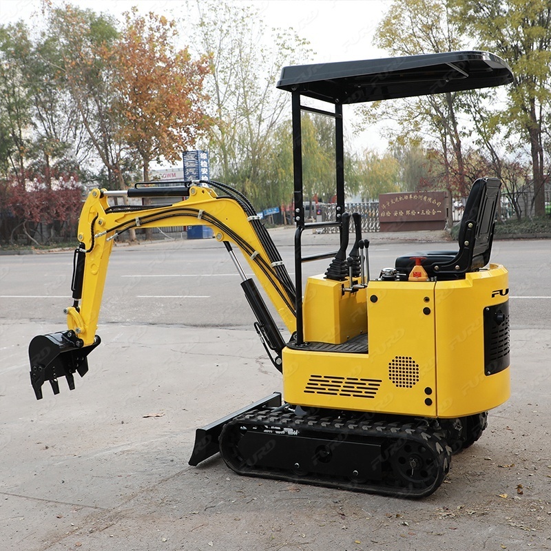 New 1t mini crawler excavator with extension crawlers and swing arm FWJ-900