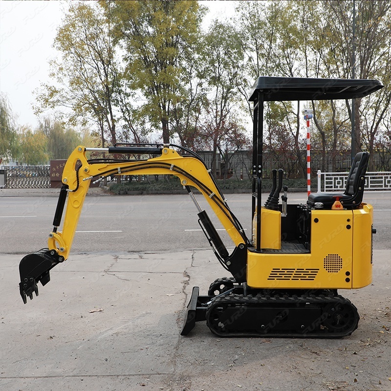 New 1t mini crawler excavator with extension crawlers and swing arm FWJ-900