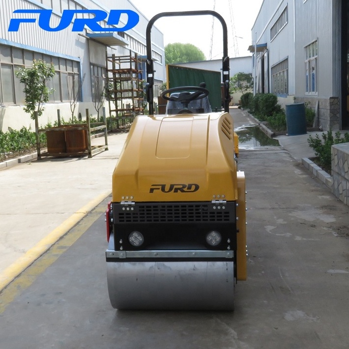 New FURD 1 Ton Hydraulic Vibratory Road Roller For Asphalt Compaction