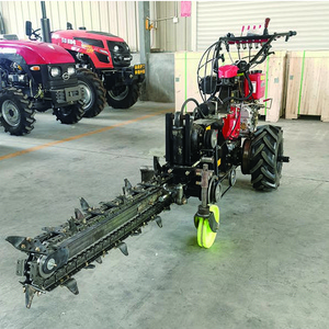 Safe and reliable chain Saw Ditching Trenching Machine Farm Trencher