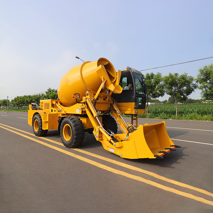 Auto Concrete Mixer 2.4cbm 3.5 Volumetric Cement Pump Self Loading Cement Concrete Mixer Truck