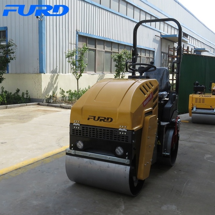 New FURD 1 Ton Hydraulic Vibratory Road Roller For Asphalt Compaction